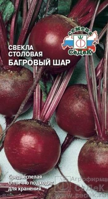 Свекла БАГРОВЫЙ ШАР 3,0гр. (СеДек)