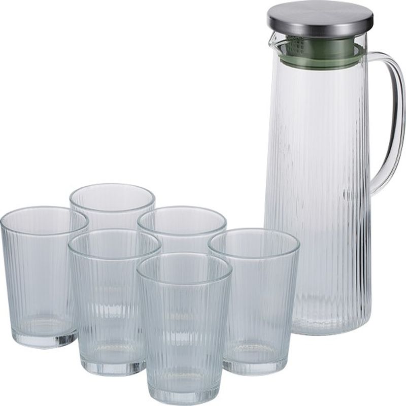 Набор д/сока GPH27B/L7 (7 пр. кувшин 1,4л. стаканы 260мл.)  DELLI GLASS