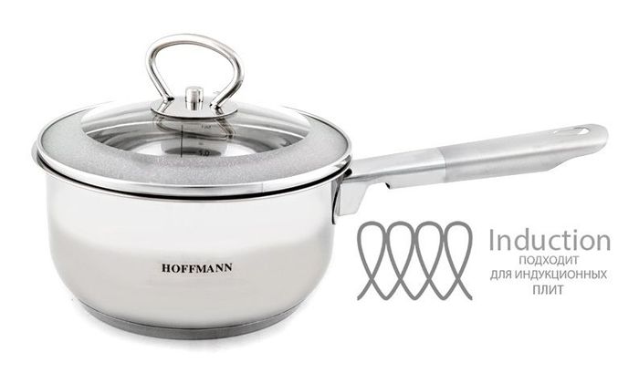 Ковш HM 5312-1 0,8л. (нерж. ст/крышка) ХМ