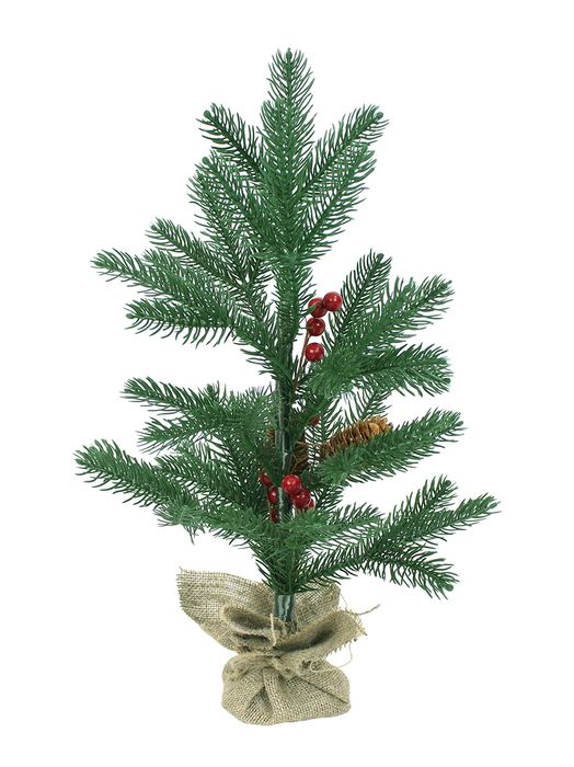 Ель "Декоративная" 0,75м. 1036075 с шишками и ягодами (в мешке)