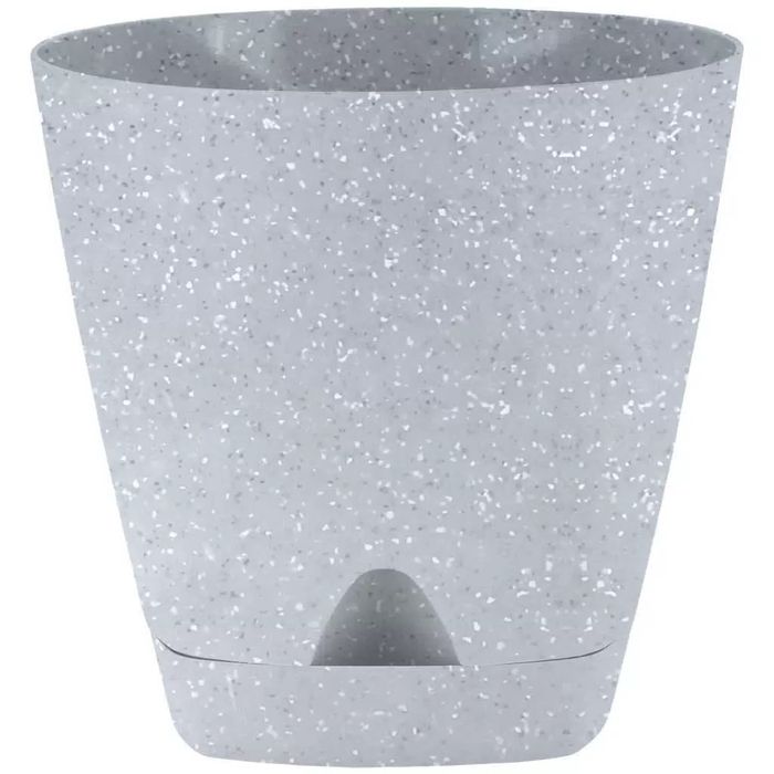 Горшок д/цв. "InGreen Amsterdam" 0,65л. d110мм. ПЦ6298СК прикорн.полив (Светлый камень)