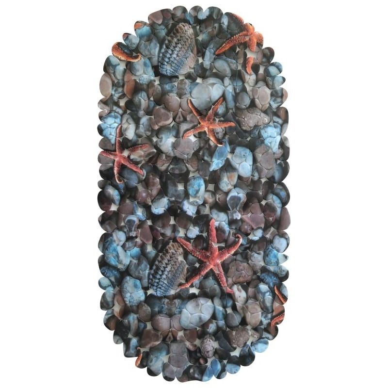 Коврик д/ванны на присосках 36*69см. "Paradise" FV2-MG М