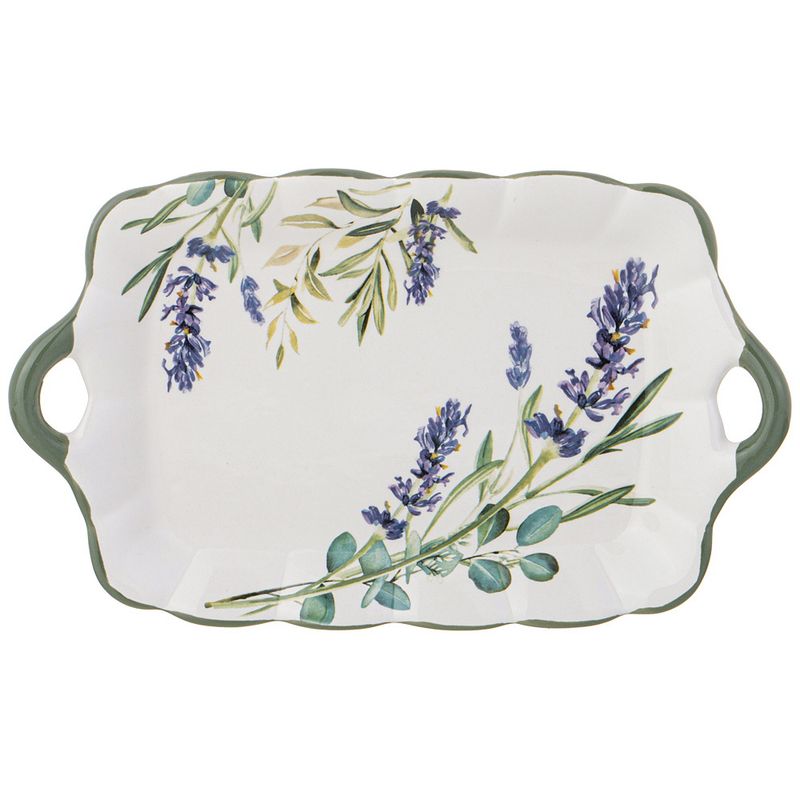 Блюдо 358-2142 "Лаванда" (23,5*14*2,5см. ) ВД