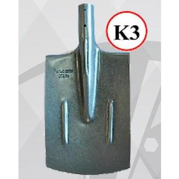 Лопата штыковая К3/S505/115560/S512-16 прямоуг. (рельсовая сталь)