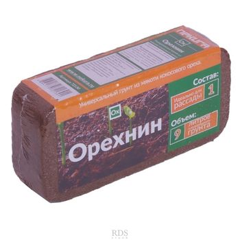 Грунт Орехнин-1(2) Nekura 9л. брикет (72130/72231) (кокосовый субстрат д/рассады и цветов) Грунт Орехнин-1(2) Nekura 9л. брикет (72130/72231) (кокосовый субстрат д/рассады и цветов)