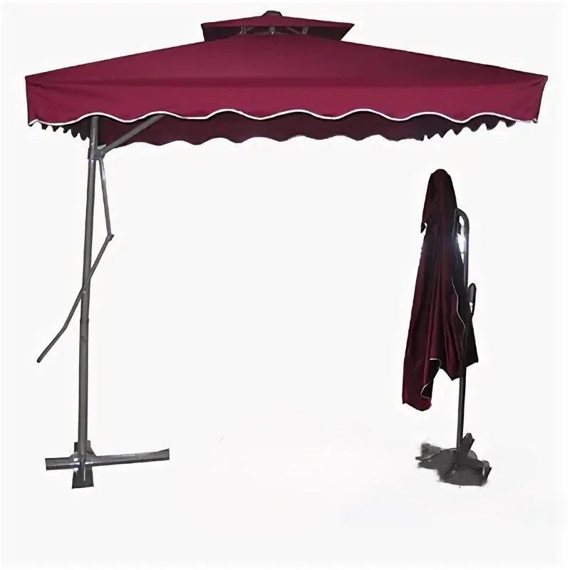 Зонт садовый NA1983 квадрат (2*2м.) метал. опора