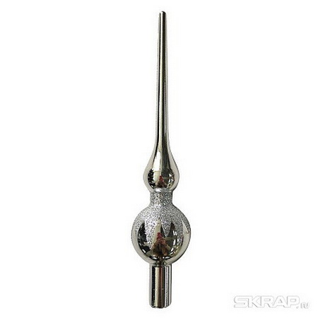 Верхушка ПИКА 20см. 007505 (серебро) Скр