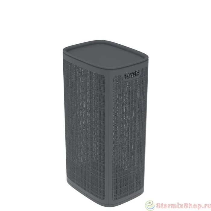 Корзина д/белья 100л. АП 376 "Лён" (430*321*800мм.) графит А-П