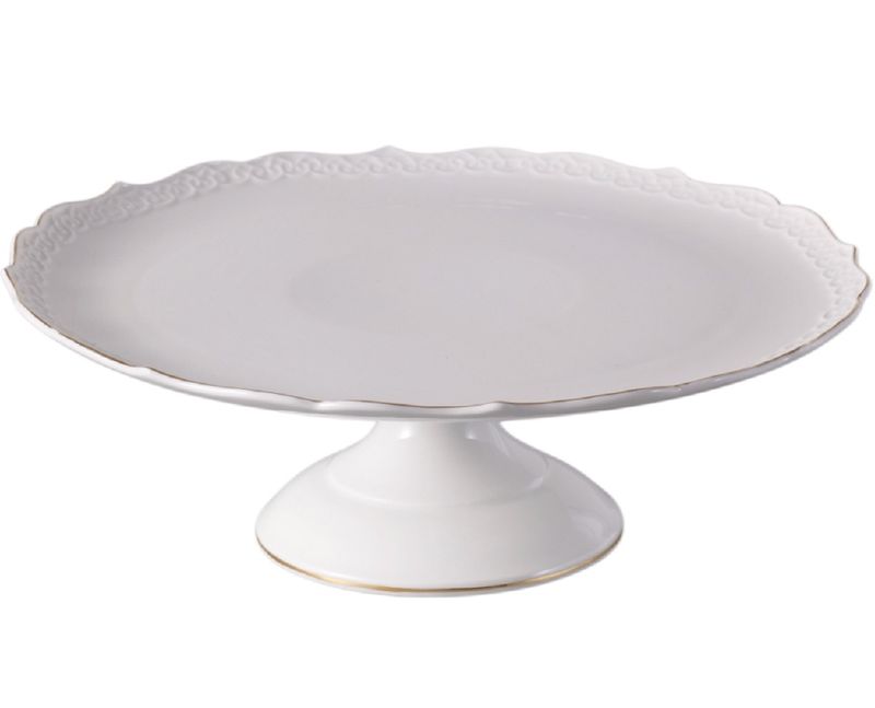 Тортовница JEWEL ПС0010-14 "Кружево" 28см.