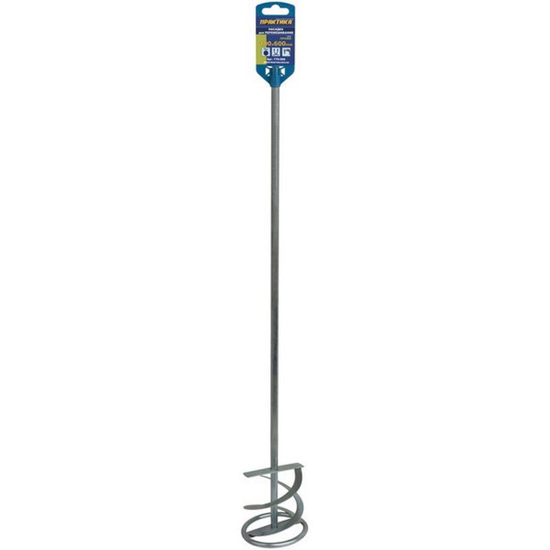 Насадка д/перемешивания ПРАКТИКА  100*600мм НЕХ 10 779-509 (гипс, клей д/плитки)