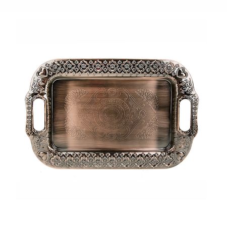 Поднос сервировочный 4124056 (34*22см.) метал. (медь)ЕНС