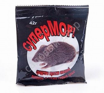 СуперМОР (зерно от мышей и крыс) 105гр. (Ваше Хозяйство)