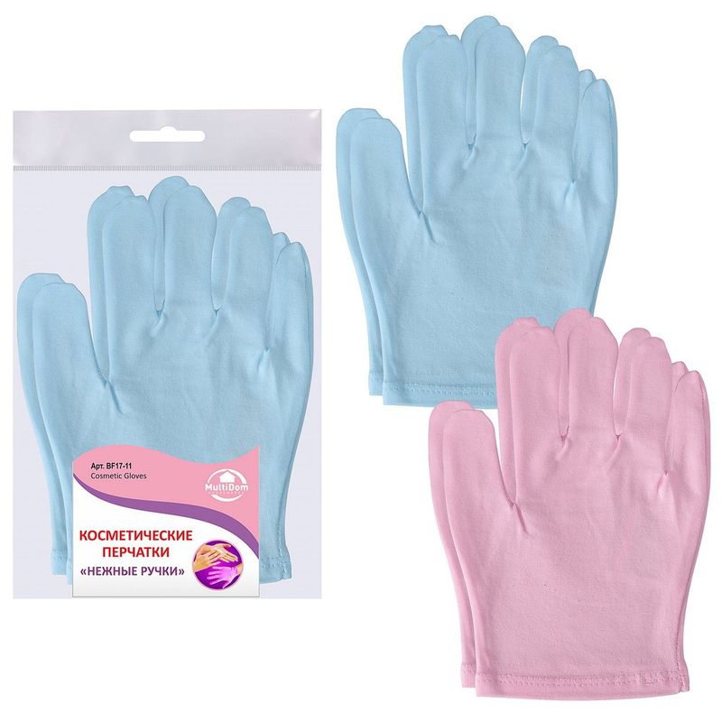 Перчатки косметические "Нежные ручки" BF17-11 Мд