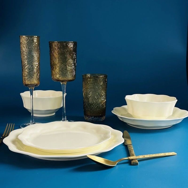 Столовый сервиз 555-125 24пр. "Экрю" (подар. уп.)