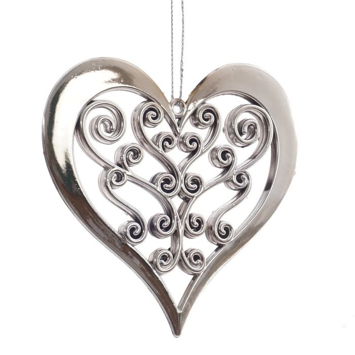 Подвесн.украш. "Сердце" 808045 (11*0,2*10,5см )Р