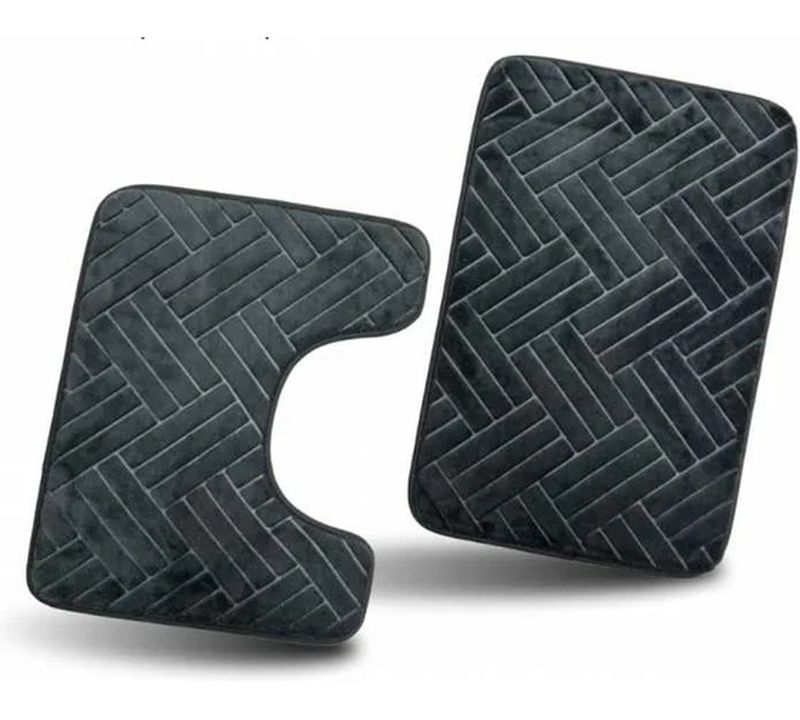 Коврик д/ванны 2предм. Fresh Паркет серо-корич. ELY15033 14731 .