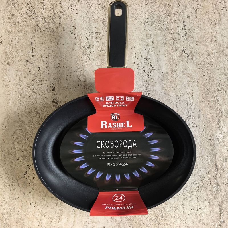 Сковорода R-17424 d24см. (лит.ал. а/пр.покр.)