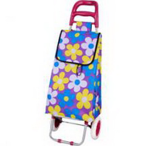 Тележка А204 с сумкой "Васильки" (2кол.) 30кг. 093540 Скр