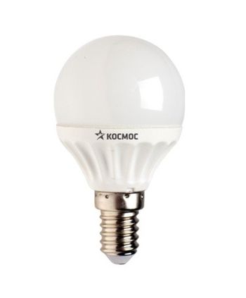 Лампа светодиодная Космос  7,5Вт. LED GL 45 Е14 4500К (шарик)
