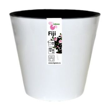 Горшок д/цв. "InGreen London" 5,0л. d230мм. ПЦ1555БЛ (белый) с кашпо