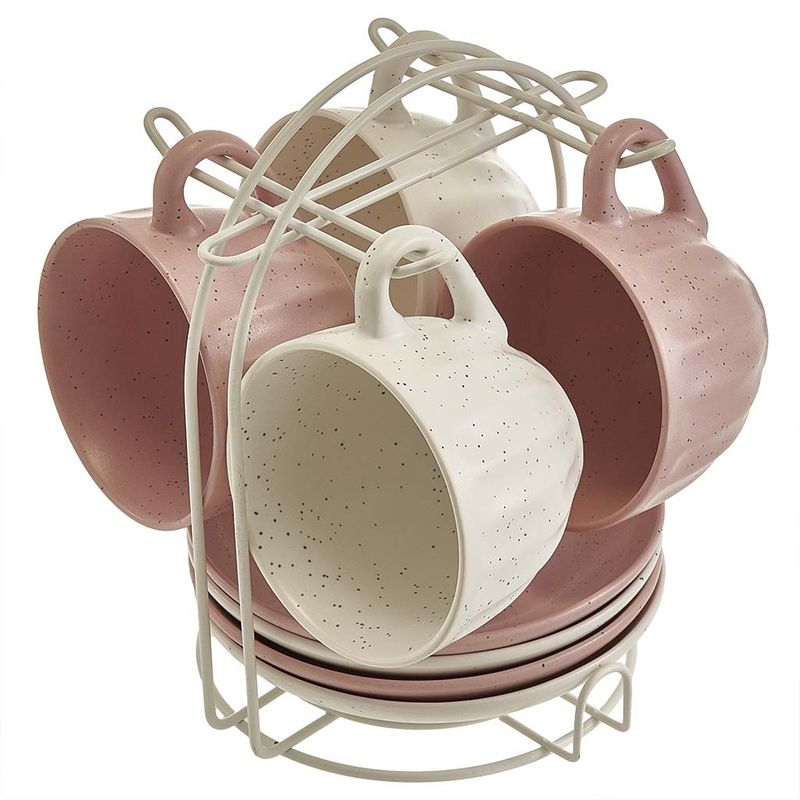 Чайный сервиз Ф11-061К/8 "Bloom" (8пр.) на мет. подставке  Дел.