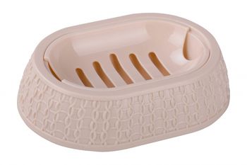 Мыльница "Вязаное плетение" (бежевый) М6899