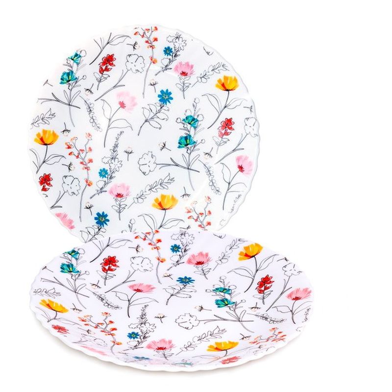 Тарелка десертная OLHP-75/K2220-2 "Летнее настроение-2" d=19см, (72шт./кор.)