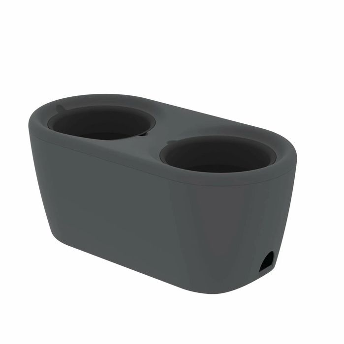 Система кашпо "Дивный сад" 4,0л.*2 АП 697 53*26,5*23см. (графит) (с  системой прикорневого полива)