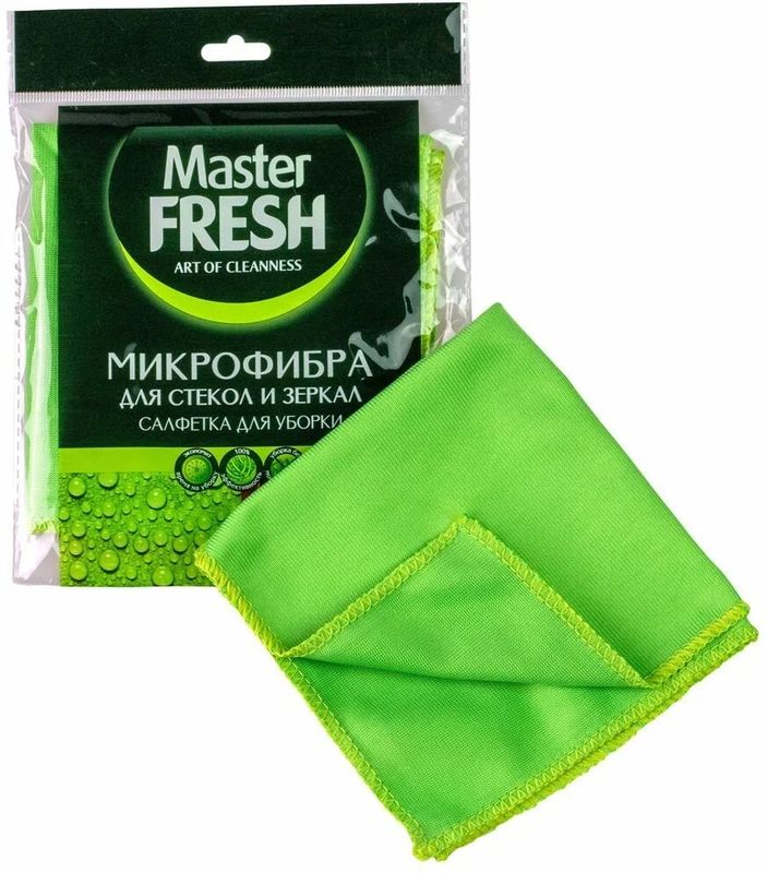 Салфетки МАСТЕР ФРЕШ  (микрофибра) 1шт. 6171/8090 д/стекол и зеркал (Арвитекс)