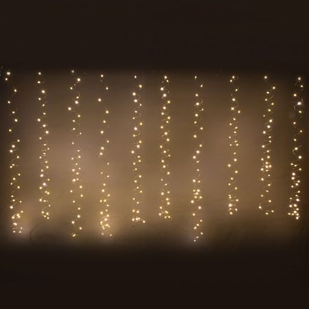 Гирлянда эл. занавес 3,0*3,0м. 351-693 100LED, 10 нитей, шампань, СНОУ БУМ