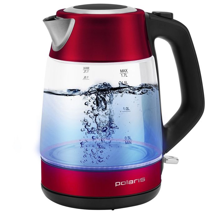 Чайник эл. POLARIS PWK 1760CGL 1,85кВт. 1,7л. стекло диск