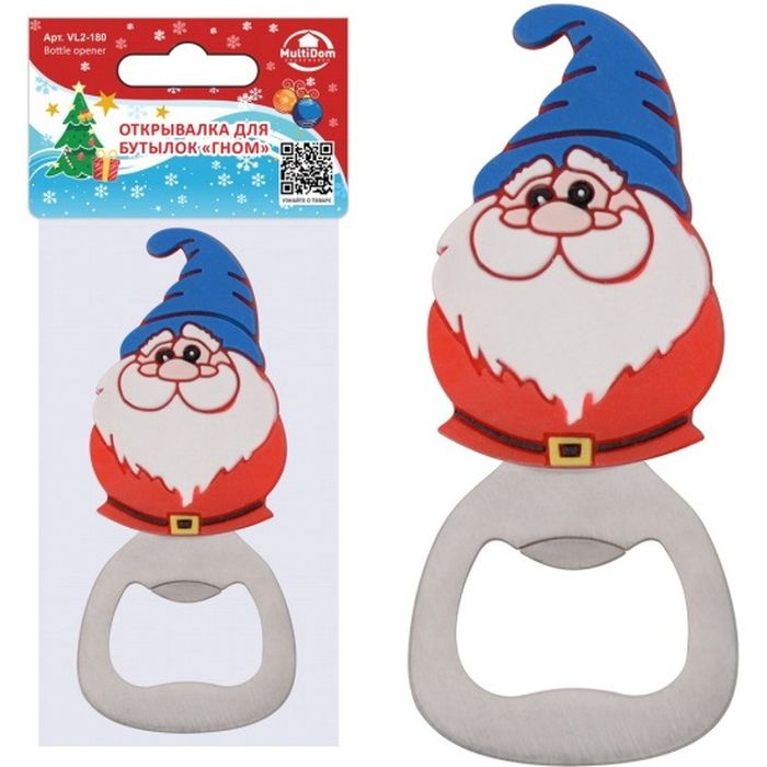 Открывалка-магнит д/бутылок VL2-180 "Гном" Мд
