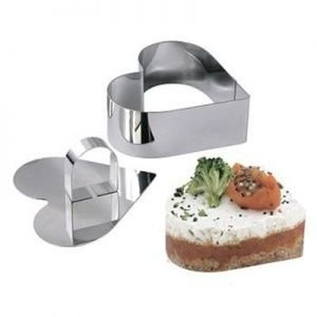 Кольцо (форма)+пресс д/салата СЕРДЦЕ 10*9*4см. 2296 Д