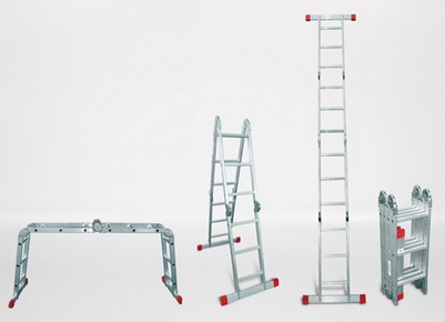 Лестница трансформер 511433 ал. 4секц. 4*3ступ. (0,95/3,5м.)