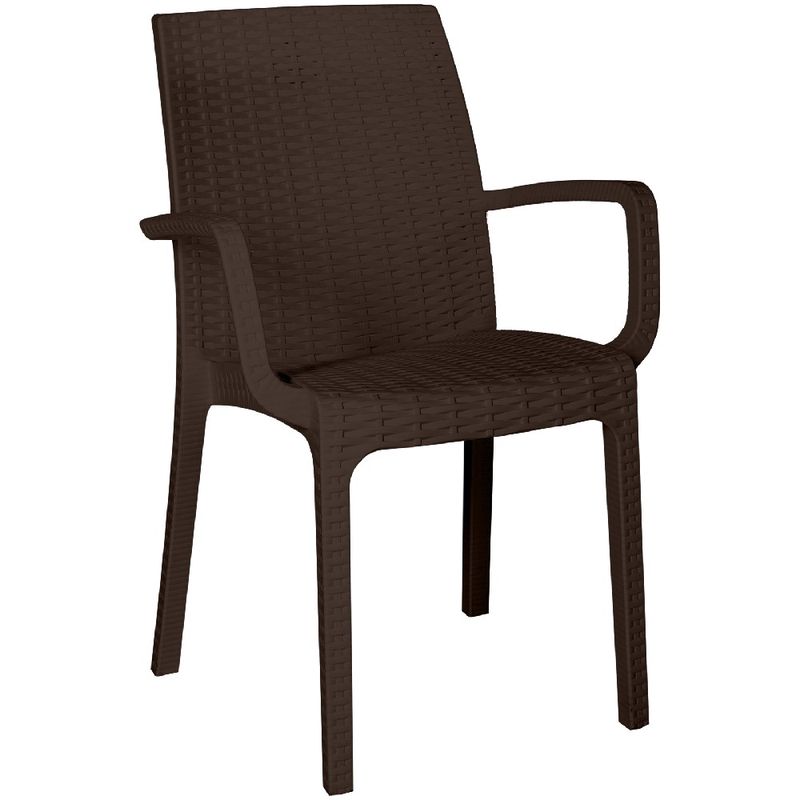 Стул "RATTAN" Ola Dom 1747 (коричневый) (А-П)