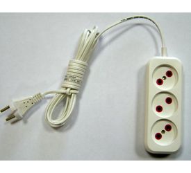 Удлинитель  7м. 3роз. Эконом ШВВП 2*0,5 Р16-010 Смоленск