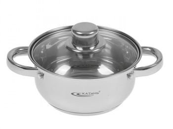 Кастрюля нерж.  4,2л. ГРЕТТА d22см. КТ04-D-40 (122212)