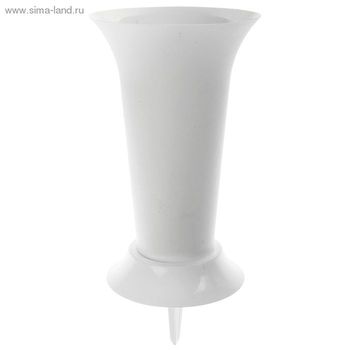 Ваза д/цв. под срезку d190мм. h410мм М3048 (с колышком) (бел.)