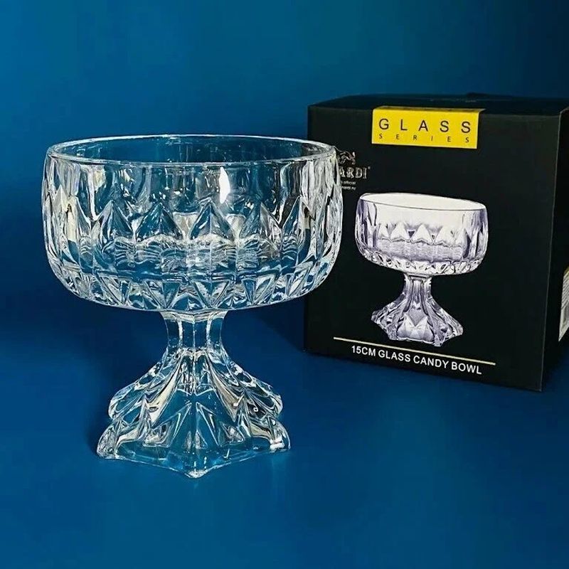 Конфетница 588-635 на ножке, (подар. уп.)