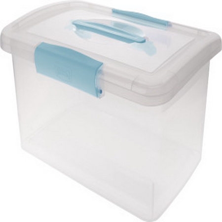 Ящик д/хранения  9,0л. ПЦ2523 "Keeplex Vision"  с защелками и ручками