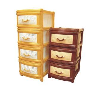 Комод 4секц. (коричневый) М1356