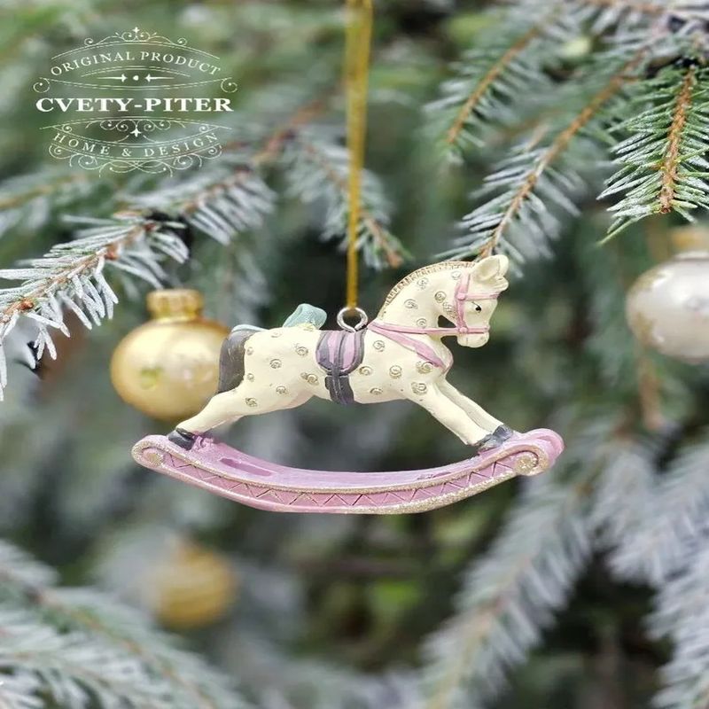 Подвесн.украш. "Лошадка-качалка" 824222 (7,5*1,5*6см )Р