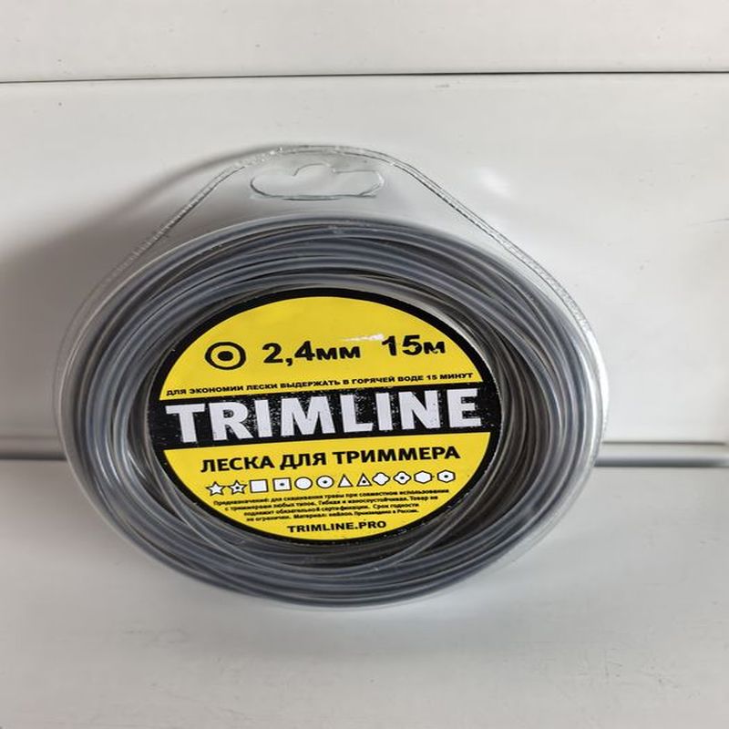 Леска Круглая d2,4мм. 15м. Duoline с сердечником блистер ТЛ