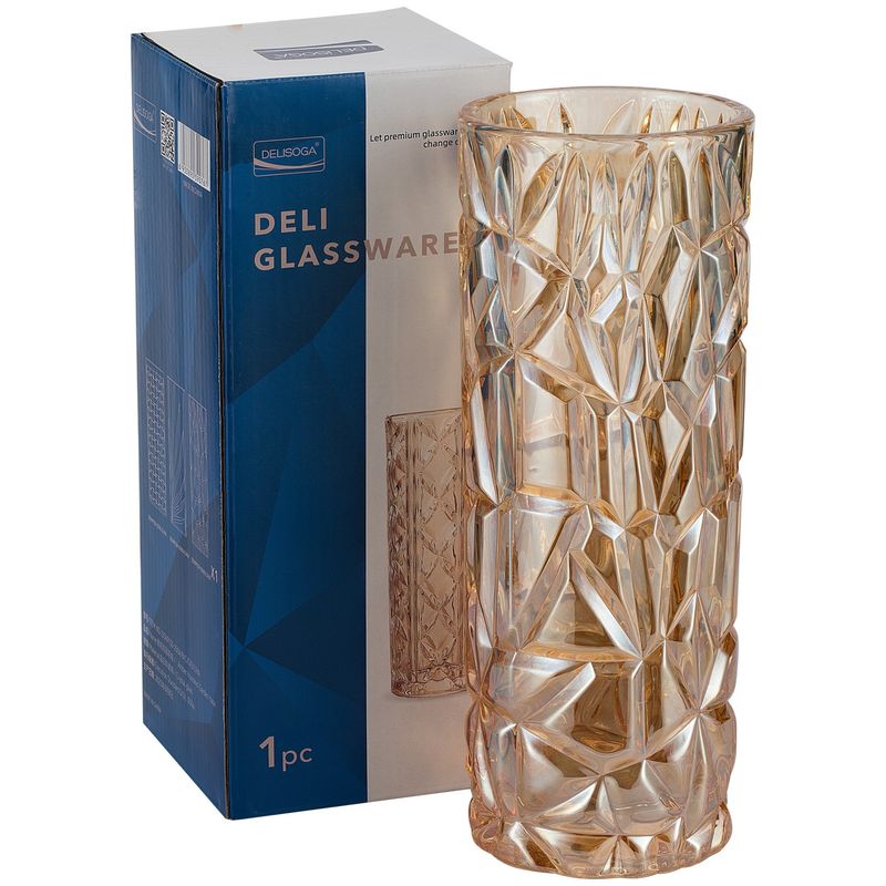 Ваза д/цв. DSHP130-250E/L1HA 25см. DELI GLASS