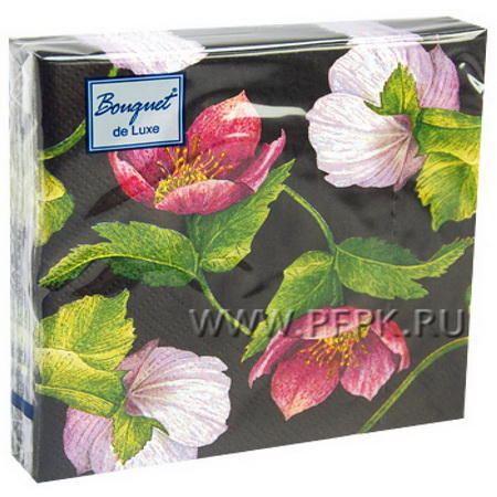 Салфетки бумажные 3сл. Bouguet de Luxe 38853 (24*24см.) 25шт. "Декоративный цветок" РБ Салфетки бумажные 3сл. Bouguet de Luxe 38853 (24*24см.) 25шт. "Декоративный цветок" РБ