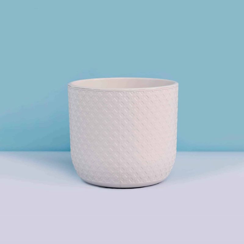 Горшок д/цв. КЛЕВЕР 4,5л. со вставкой 1892 (льняной) ДП