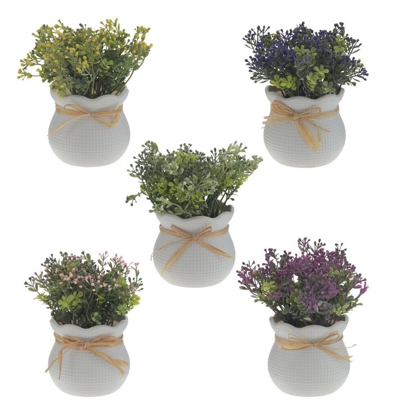 Цветок искусственный 797778 в горшке h=16см. (Р)