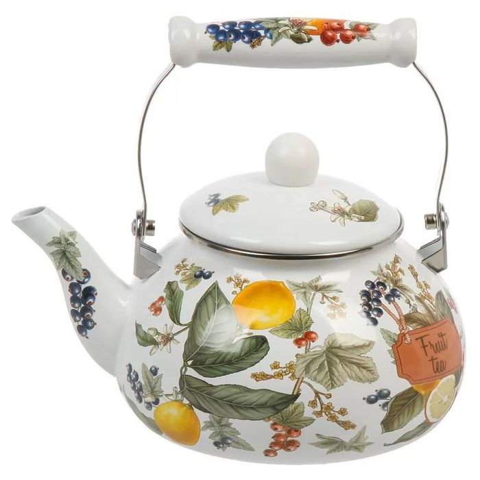 Чайник эмал. 934-586 2,5л. "Фруктовая корзина" ВД