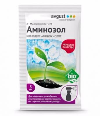 АМИНОЗОЛ 5,0мл. (удобрение со свойствами регулятора роста и развития растений) Август АМИНОЗОЛ 5,0мл. (удобрение со свойствами регулятора роста и развития растений) Август