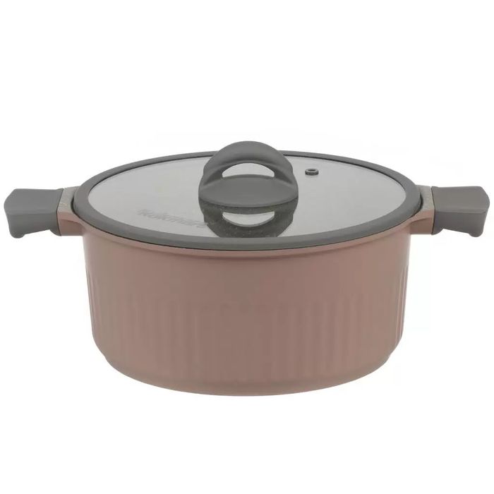 Кастрюля Кукмор  4,2л. "Stella" кск42а cappuccino ( а/пр. ст/крышка)